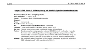 IEEE 802.15 Task Group 4ab Closing Report 2025