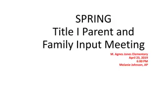 Title I Program at M. Agnes Jones Elementary