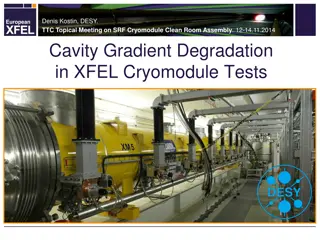Cavity Gradient Degradation in XFEL Cryomodule Tests