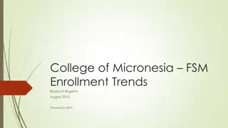 Micronesia FSM College Enrollment Trends & Statistics