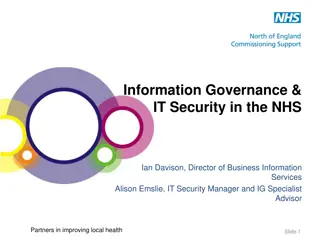 Information Governance and IT Security in the NHS - NECS Role and Responsibilities