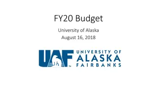 University of Alaska FY20 Budget Overview