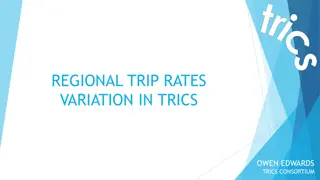 Regional Trip Rates Variation in TRICS Consortium Research