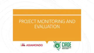 Project Monitoring and Evaluation
