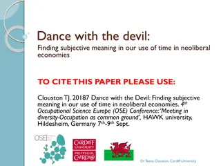 Subjective Meaning of Time in Neoliberal Economies