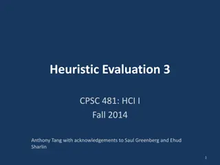 Heuristic Evaluation in Human-Computer Interaction