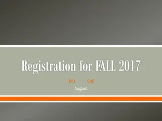Fall 2017 Registration Schedule and Information at AUCA
