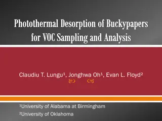 Innovative Photothermal Desorption of Buckypapers for VOC Sampling