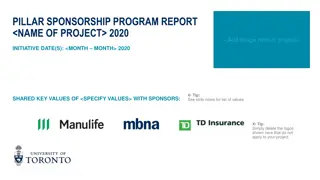 Sponsorship Program Report for University of Toronto's Impactful Project 2020