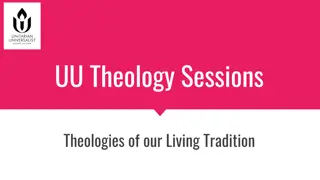 Exploring UU Theology: Theologies of Our Living Tradition