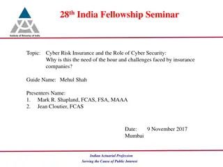 Cyber Risk Insurance and Security Challenges