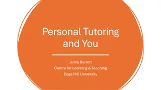 Unlocking the Benefits of Personal Tutoring in Higher Education