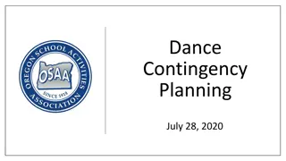 Dance Contingency Planning - Recommendations and Guidelines for High School Dance Programs