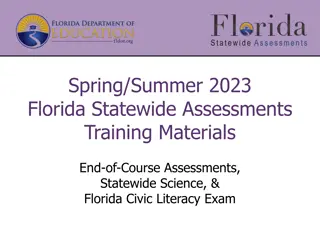 Florida Statewide Assessments Training Materials