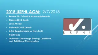 USFHL Annual General Meeting (AGM) 2018 Review & Goals Discussion