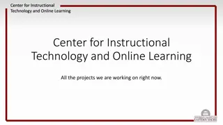 Innovative Projects in Instructional Technology and Online Learning