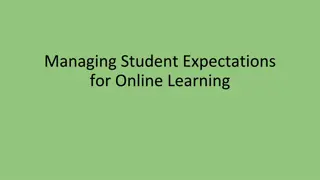 Managing Student Expectations for Online Learning During COVID-19