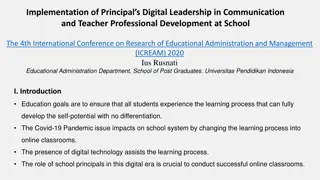 Implementing Digital Leadership in Communication and Teacher Development