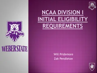 NCAA Division I Initial Eligibility Requirements Explained