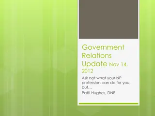 Evolution of Medical and NP Licensing: Government Relations Update
