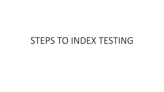 Steps to Index Testing: Managing Partner Notification and Testing Process