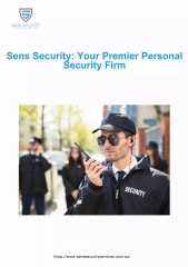 Sens Security Your Premier Personal Security Firm