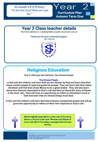 St. Joseph's R.C. Primary Autumn Term Curriculum Overview