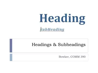 Master the Art of Structuring Content with Headings and Subheadings