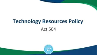 Technology Resources Policy Act 504 Overview