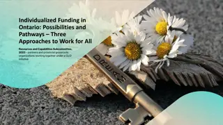 Possibilities and Pathways for Individualized Funding in Ontario