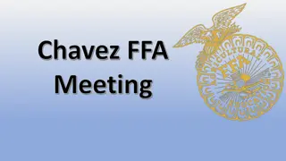 FFA Meeting and Events Update