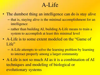 A-Life Approaches in AI and Genetic Algorithms