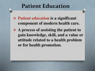 Importance of Patient Education in Healthcare