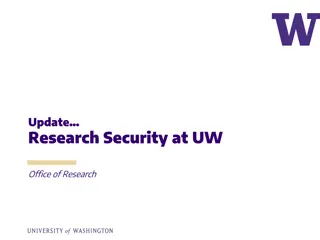 Enhancing Research Security at University of Washington Office of Research