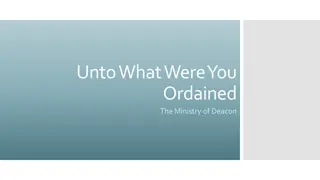 Foundation of the Office of Deacon in Biblical Scriptures