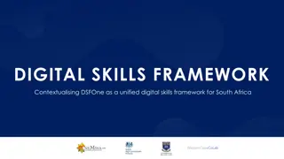 Unified Digital Skills Framework for South Africa - DSFOne Consultative Research