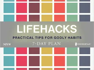 Practical Tips for Developing Godly Habits and Strengthening Faith