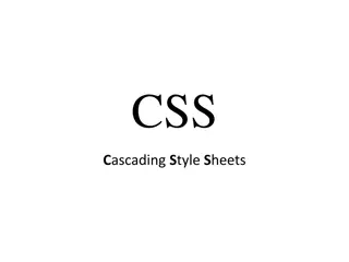Cascading Style Sheets (CSS) Benefits and Usage