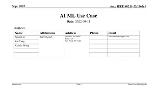Enhancing WLAN Performance through AI/ML Use Cases