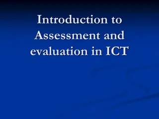 Assessment and Evaluation in ICT