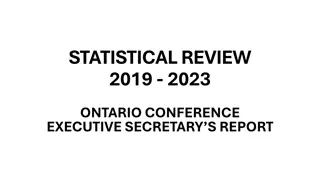 Statistical Review 2019-2023: Ontario Conference Executive Secretary's Report Overview