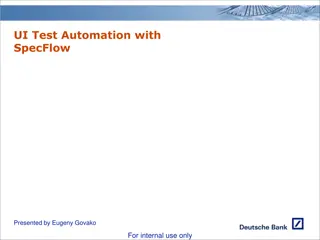 Implementing UI Test Automation with SpecFlow and Gherkin for Effective Software Testing