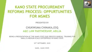 Opportunities for MSMEs in Kano State Procurement Reforms