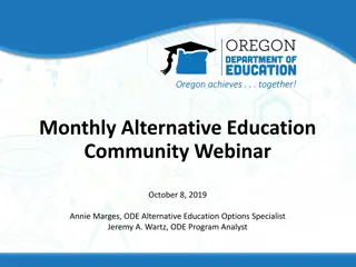 Alternative Education Programs Overview and Policies