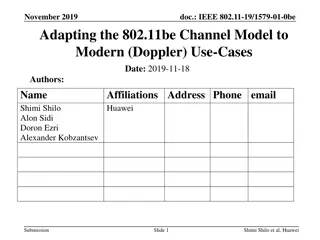 Adapting the 802.11be Channel Model to Modern Doppler Use-Cases
