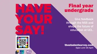 Insights into National Student Survey 2025 & UCL Feedback Schemes