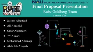 Innovative Rube Goldberg Project Proposal Presentation for Summer 2019 Team
