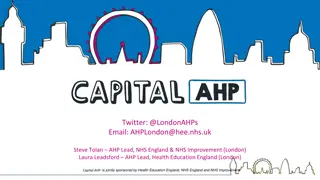 Developing London's Allied Health Professionals Workforce