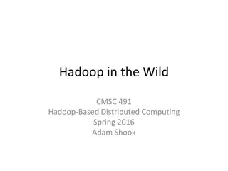 Practical Applications of Hadoop-Based Distributed Computing