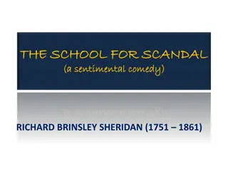 The School for Scandal: Overview of Characters and Acts
